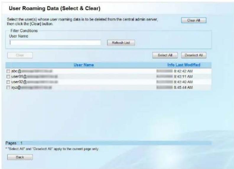 FUJITSU fi-6010N - ■ [User Roaming Data (Select &amp; Clear)] button - 1