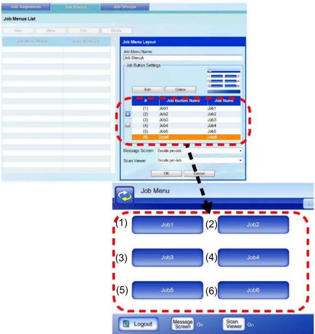 FUJITSU fi-6010N - Change the position of the job buttons as necessary. - 1