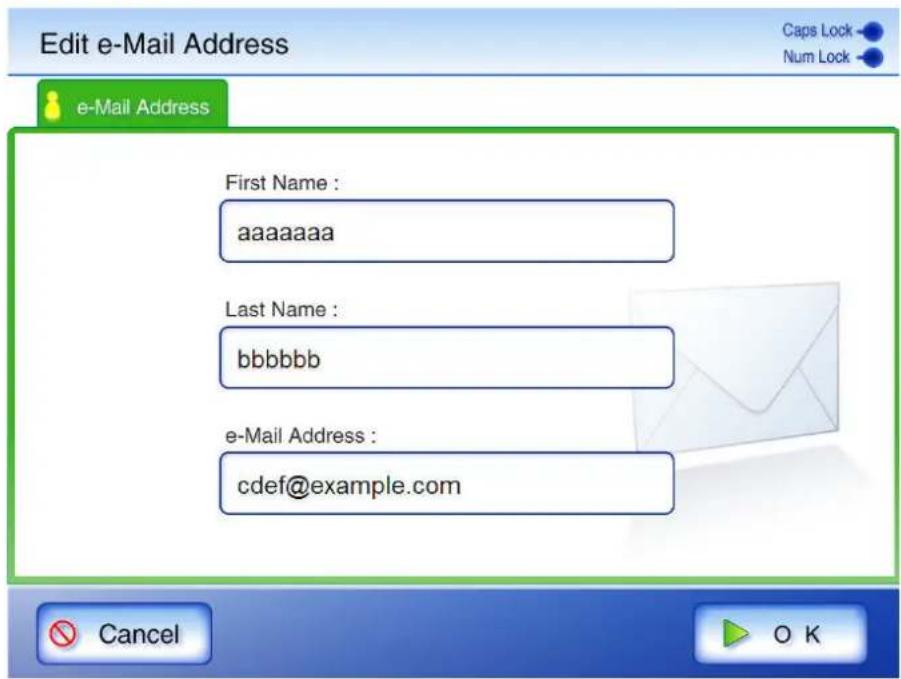 FUJITSU fi-6010N - Editing an e-Mail Target in the e-Mail Address Book - 2