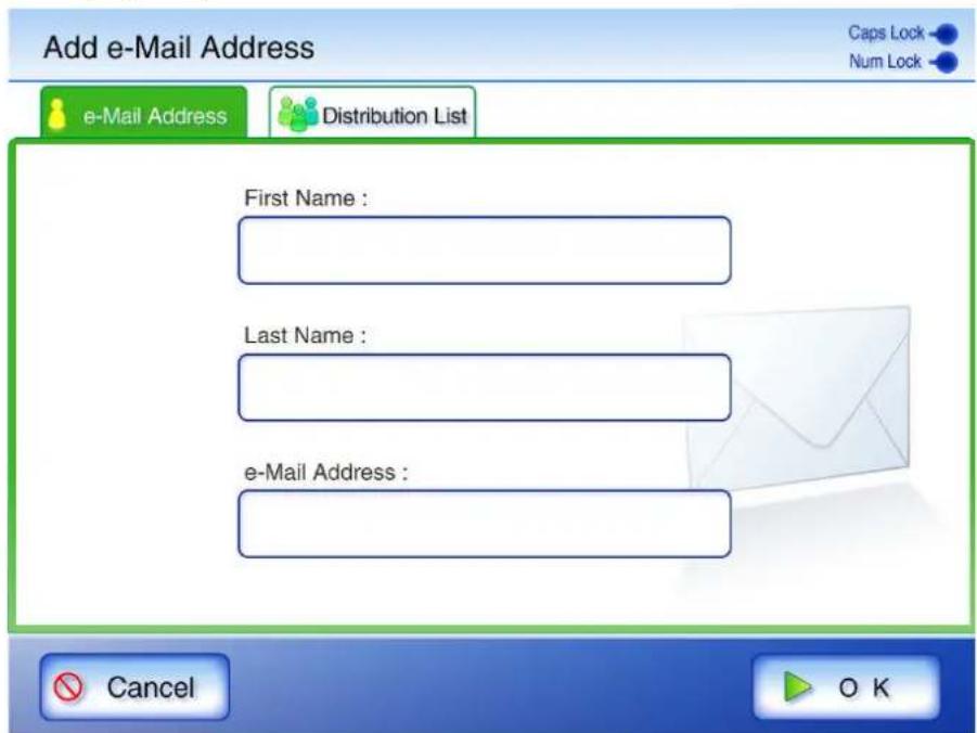 FUJITSU fi-6010N - Enter the details of the e-mail target being added. - 1