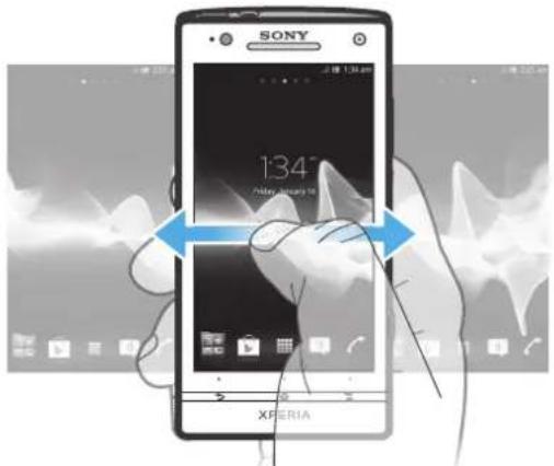 SONY LT26i - Home screen - 1