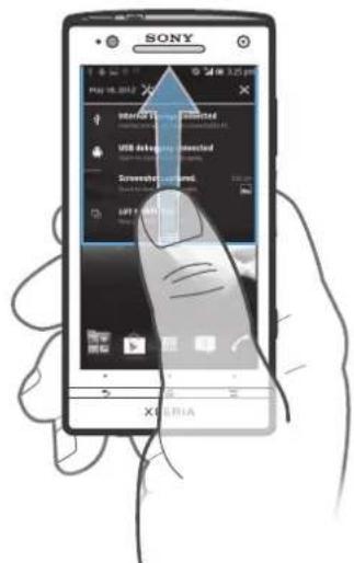 SONY LT26i - Checking notifications and ongoing activities - 2