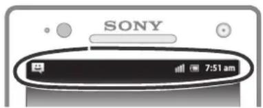 SONY LT26i - Status and notifications - 1