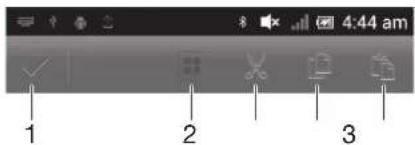 SONY LT26i - Application bar - 1