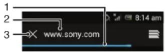 SONY LT26i - Search and address bar - 1