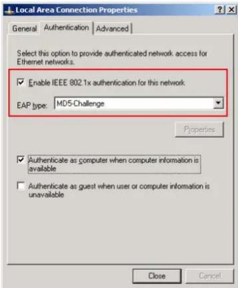 ZYXEL IES-1248-51A ADSL 2+ - 802.1x/MD5-challenge setup - 1
