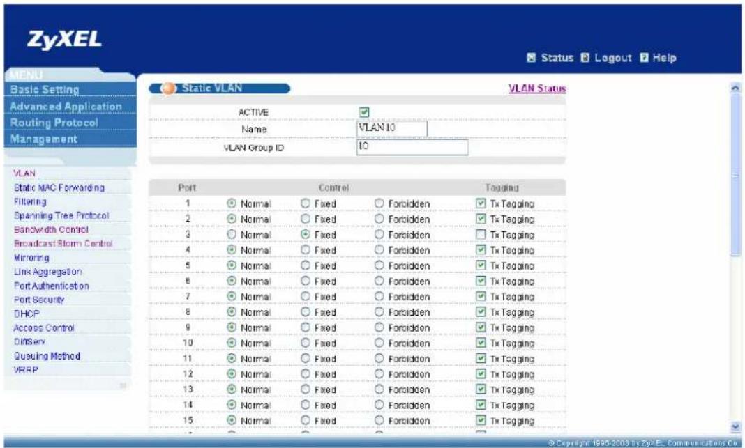 ZYXEL IES-1248-51A ADSL 2+ - For Switch B on Floor 1: - 1