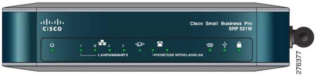 CISCO SRP 521W - Front Panel - 1