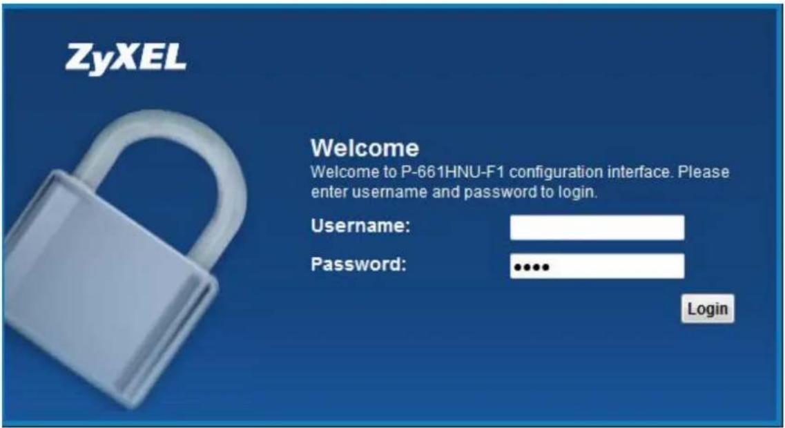 ZYXEL P-661HNU-F1 - Retrieve Prestige Web - 1