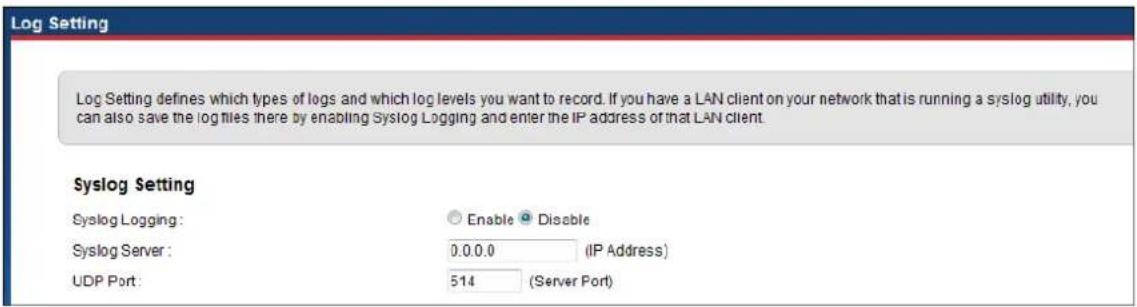 ZYXEL P-661HNU-F1 - Using syslog - 1