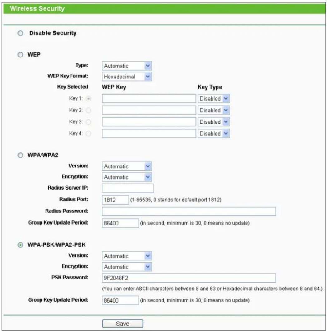 TP-LINK TL-WR700N - Wireless Security - 1