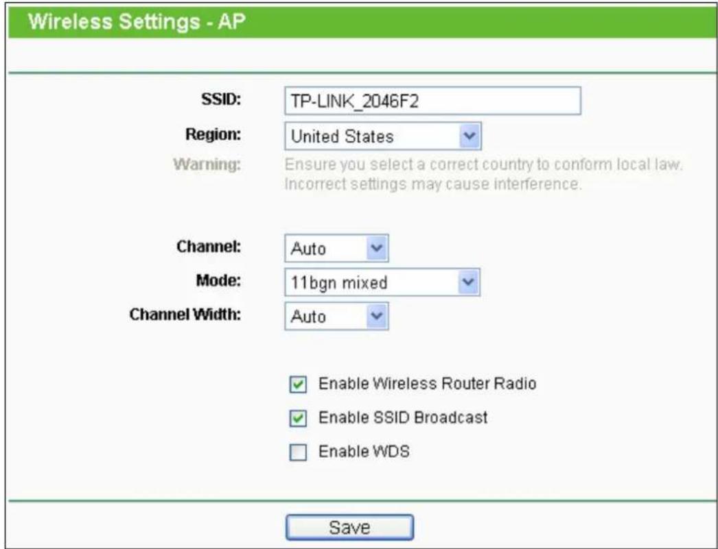 TP-LINK TL-WR700N - Wireless Settings - 1
