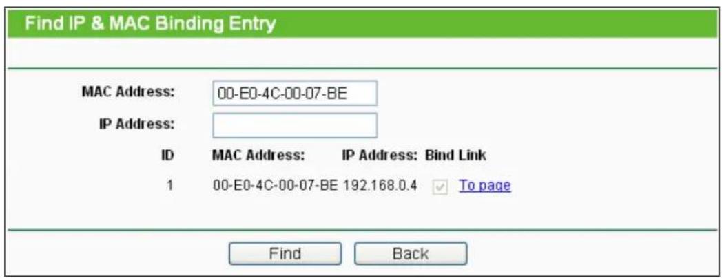 TP-LINK TL-WR700N - To find an existing entry: - 1