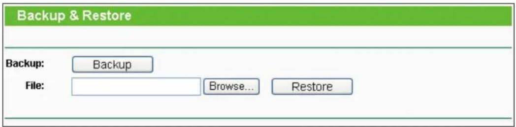 TP-LINK TL-WR700N - Backup &amp; Restore - 1
