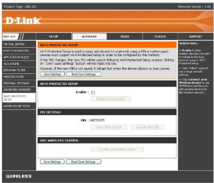 D-LINK DIR-412 - Wi-Fi Protected Setup - 1