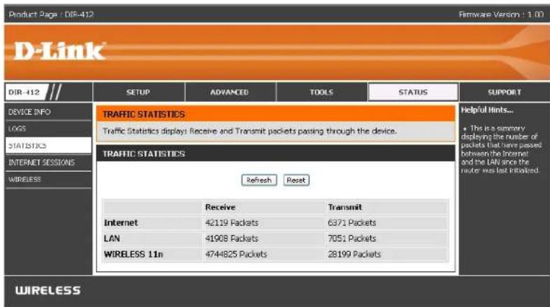 D-LINK DIR-412 - Statistics - 1