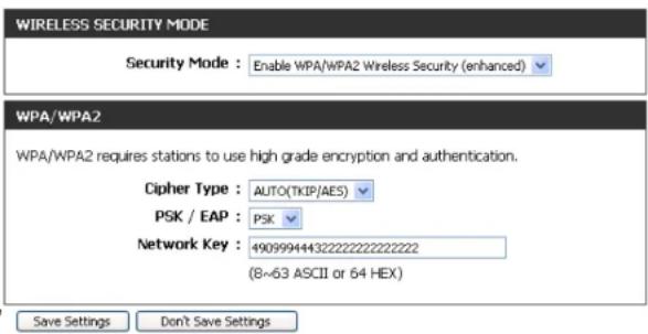 D-LINK DIR-412 - Configure WPA-Personal (PSK) - 1