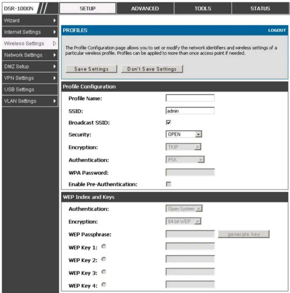 D-LINK DSR-150N - WEP Security - 1