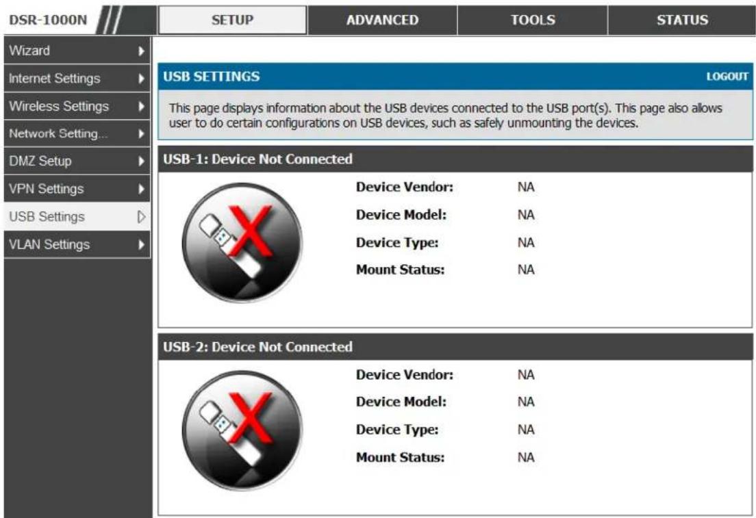 D-LINK DSR-150N - USB Device Setup - 1