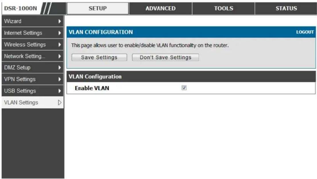 D-LINK DSR-150N - VLAN configuration - 1