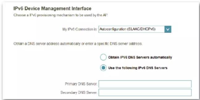 D-LINK AC1750 - Advanced Settings (Continued) Autoconfiguration (SLAAC/DHCPv6) - 1