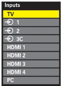 TOSHIBA 37RV635D - Input Selection - 1