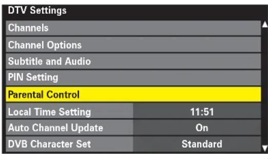 TOSHIBA 37RV635D - Parental Control - 1