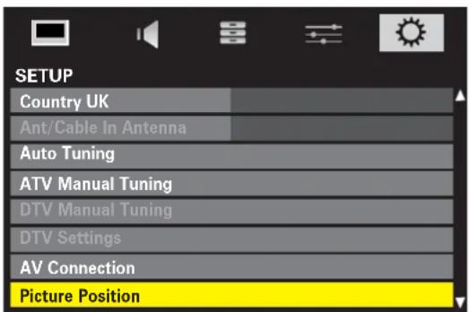 TOSHIBA 37RV635D - Picture Position (ATV only) - 1