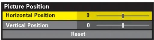 TOSHIBA 37RV635D - Picture Position (ATV only) - 2