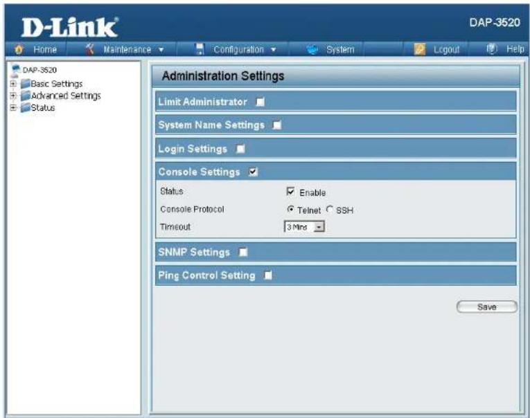 D-LINK DAP-3520 - Timeout: - 1