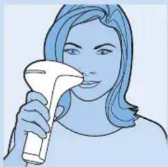 PHILIPS Lumea Precision SC2002 - Using the appliance on the face (upper lip, chin, sideburns) - 1