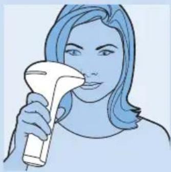 PHILIPS Lumea Precision SC2002 - Использование прибора для удаления волос на лице (область над верхней губой, подбородок, виски) - 1