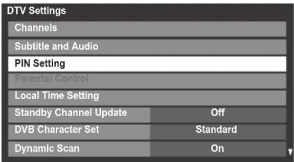 TOSHIBA 40VL748 - Setting the PIN - 2