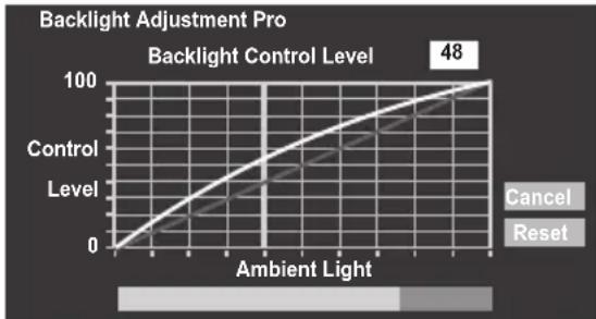 TOSHIBA 40VL748 - Auto Brightness Sensor Settings - 2