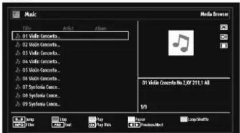 SALORA 22LED7000T - Viewing Music via USB - 1