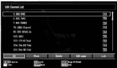 SALORA 22LED7000T - Managing Stations: Channel List - 2