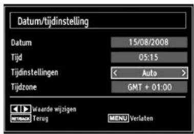 SALORA 22LED7005TD - De datum-/tijdsinstellingen configureren - 1