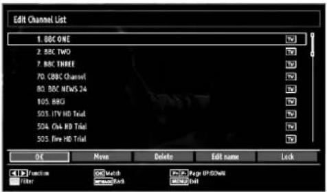SALORA 19LED7000T - Managing Stations: Channel List - 2