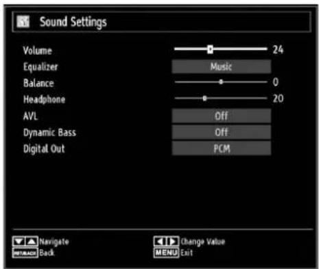 SALORA 19LED7000T - Configuring Sound Settings - 1