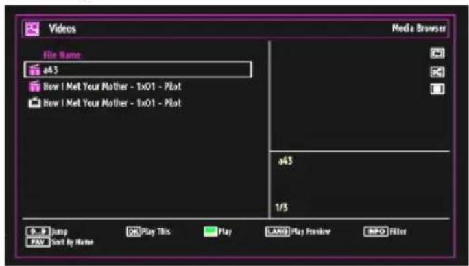 SALORA 46LED7110CW - Media Playback Using Media Browser - 3