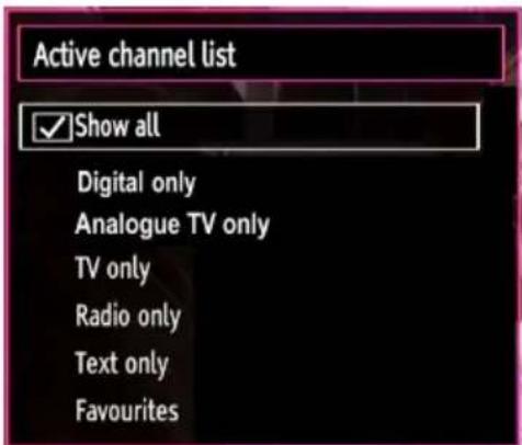 SALORA 46LED7110CW - Managing Stations: Sorting Channel List - 1