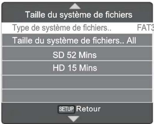 SALORA 32LED6105CD - Présentation du menu Système de fichiers EVP - 1