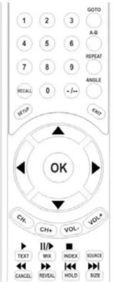 SALORA 32LED6105CD - PVR REMOTE CONTROL KEY FUNCTIONS - 1