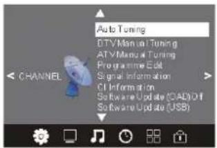 HAIER LET24C430 - MENU CANAL - 1