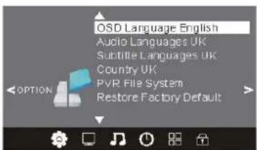 HAIER LET24C430 - OPTION MENU (menù opzioni) - 1