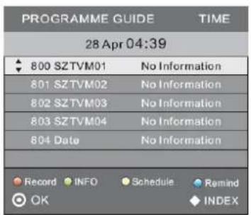 HAIER LET24C430 - Menu EPG (Electronic Program Guide) (Guide Electronique des Programmes) - 1