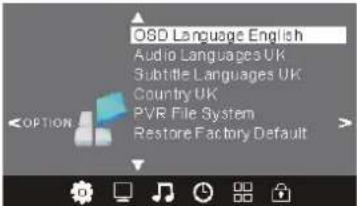 HAIER LET24C430 - MENU OPTIONS - 1