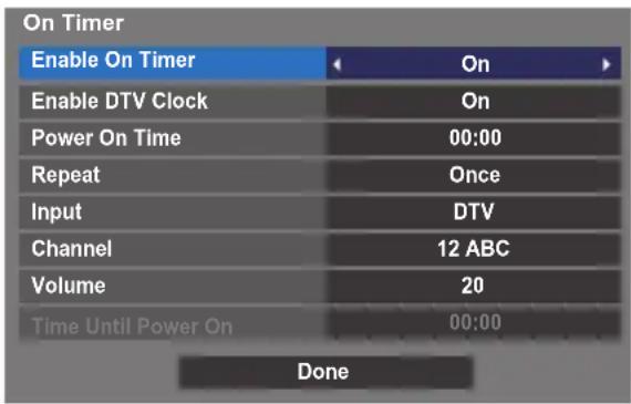 TOSHIBA 40TL933 - On Timer - 1