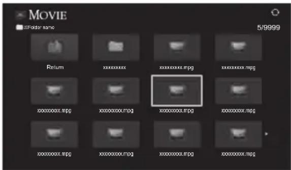 TOSHIBA 40TL933 - Viewing movie files (on a DLNA CERTIFIED™ Server or USB device) - 1