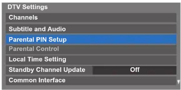 TOSHIBA 40TL933 - Parental PIN Setup - 2